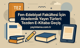 Fen-Edebiyat Fakültesi İçin Akademik Yayın Türleri: Tezden E-Kitaba Geçiş