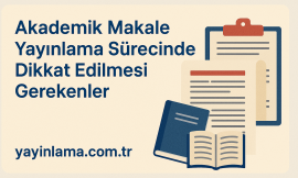 Akademik Makale Yayınlama Sürecinde Dikkat Edilmesi Gerekenler