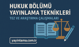 Hukuk Bölümü Yayınlama Teknikleri: Tez ve Araştırma Çalışmaları