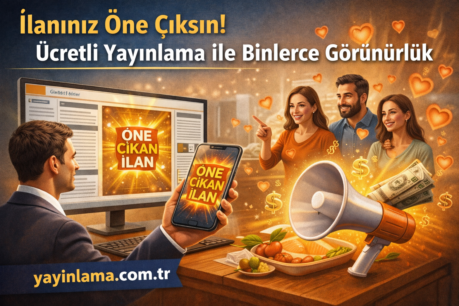 İlanınız Öne Çıksın - Yayınlatmak İstiyorum