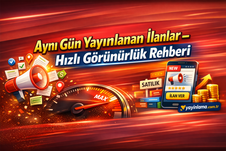 Read more about the article Aynı Gün Yayınlanan İlanlar – Hızlı Görünürlük Rehberi