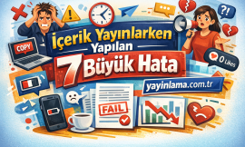İçerik Yayınlarken Yapılan 7 Büyük Hata