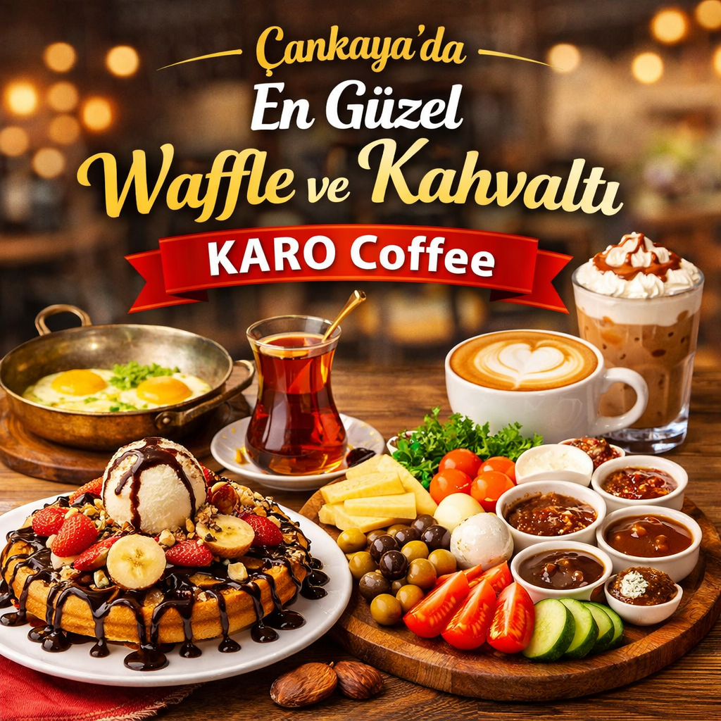 Çankayada En Güzel Waffle ve Kahvaltı KARO Coffee - Yayınlatmak İstiyorum Çankaya’da En Güzel Waffle ve Kahvaltı – KARO Coffee