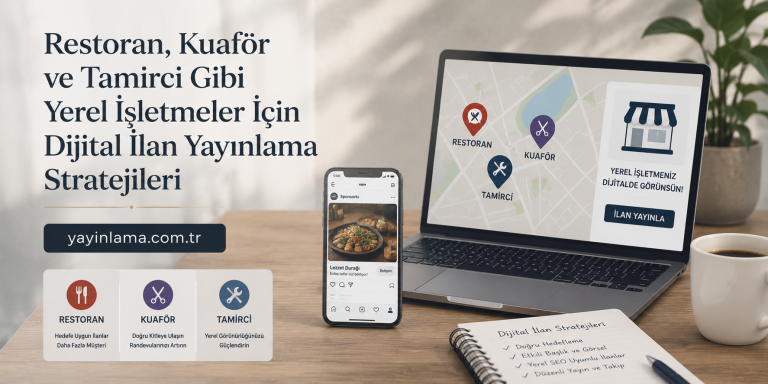 Read more about the article Restoran, Kuaför ve Tamirci Gibi Yerel İşletmeler İçin Dijital İlan Yayınlama Stratejileri